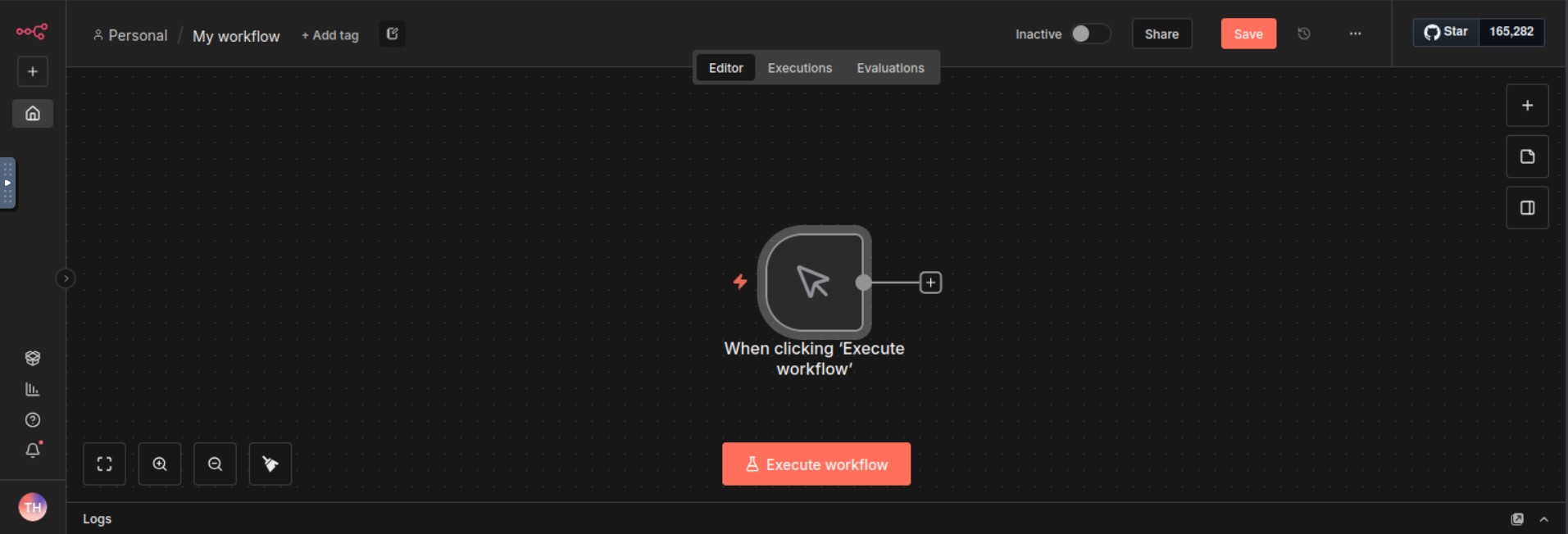 Manual Trigger Node