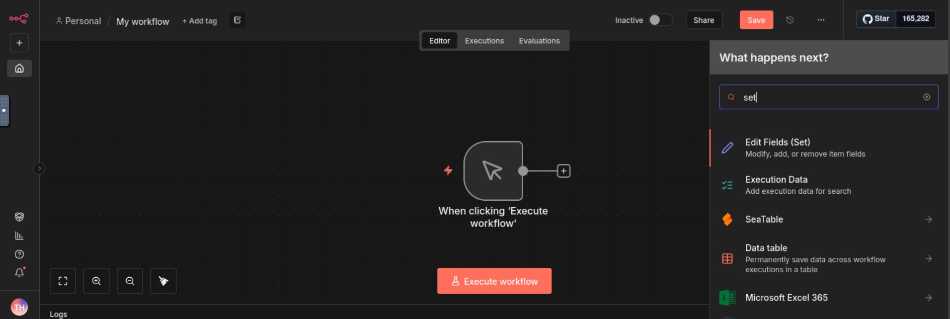 Edit Fields Option